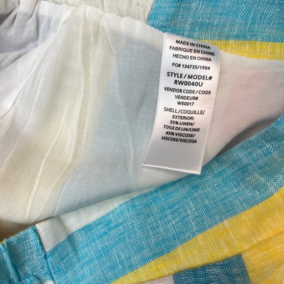 *New* Splendid x Gray Malin Stripe Linen Pants, Sizes Small - Picture 6 of 6